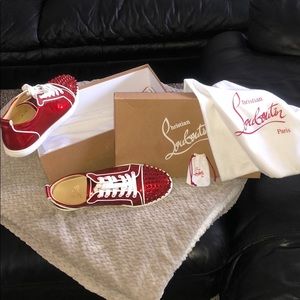🔥Christian Louboutin Men’s Spiked Sneaker 🔥